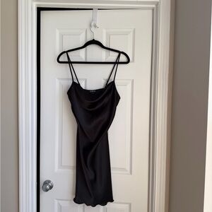 Bebe Black Cowl Neck Dress